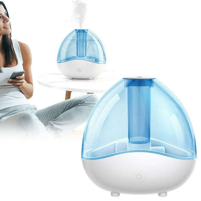 Commercial Humidifier Cool Mist Humidifier Quiet Humidifiers For Bedroom Desk Humidifiers Oil Diffuser With Removable 1.5L Water Tank For Baby Nursery And Plants Up To 24 Hours Woodgrain