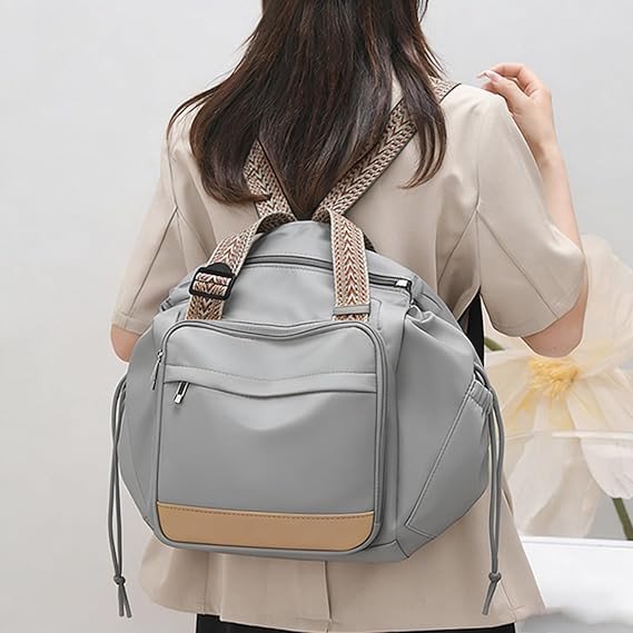 Bolso de viaje – Bolso Tote, mochila multifuncional 3 en 1 con bandolera, organizador de 15 bolsillos con funda para equipaje, estampado, forro de poliéster, 32 x 35 x 23 cm