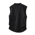 thumbnail image 6 of IhhxPro Men's V-Neck Sleeveless Tank Top Summer Casual Tee Textured Muscle Shirt Lightweight Breathable Athletic Gym Workout Beach Layering Loose Fit M-3XL, 6 of 9