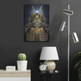thumbnail image 6 of Luxe Metal Art 'Samurai' by Flyland Designs, Metal Wall Art, 16"x24", 6 of 9