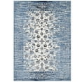 thumbnail image 3 of Modway Chiara Distressed Floral Lattice Contemporary 5x8 Area Rug in Moroccan Blue and Ivory, 3 of 8