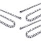 thumbnail image 1 of 3X Cadena de Joyeria de Hombres Y Mujeres, Collar de Acero Inoxidable, Color Plata– Anchura 3mm – Longitud 70cm, 1 of 2
