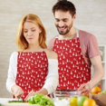 thumbnail image 3 of Red Christmas Tree Apron-Garden Aprons for Women with Pockets-Cotton Linen Waterproof Kitchen Cooking Gardening Aprons Adjustable for Kitchen,Cooking,BBQ and Salon 32"x27", 3 of 7