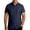 Navy, variant on WIZUTIZ Mens Casual Linen Shirts Short Sleeve Button Down Shirt Solid Summer Beach Vacation Shirt Dress Shirt