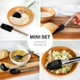 thumbnail image 4 of Collection 9 Piece Mini Kitchen Utensil Set- Stainless Steel and Silicone Kitchen Tools- (Black), 4 of 8