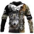 thumbnail image 2 of Sudadera con capucha con estampado 3D de lobo para hombre, moda de primavera y otoño, unisex, informal, chaqueta, ropa de calle, abrigo, 4XL, 2 of 5