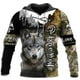 thumbnail image 2 of Sudadera con capucha con estampado 3D de lobo para hombre, moda de primavera y otoño, unisex, informal, chaqueta, ropa de calle, abrigo, 4XL, 2 of 4