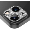 thumbnail image 1 of Protecteur d'Objectif Compatible avec l'Iphone 13 & 13 Mini pour les Femmes Filles Bling Paillettes Diamant Objectif de Décoration de Protection Accessoires pour iPhone 13 (Noir), 1 of 5