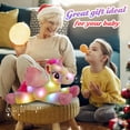 thumbnail image 5 of Glow Guards 18" Light up Musical Rainbow Unicorn Stuffed Animal,Glitter Sequins Unicorn Plush Toy,Children's Day Birthday Holiday for Girls Toddlers, 5 of 7