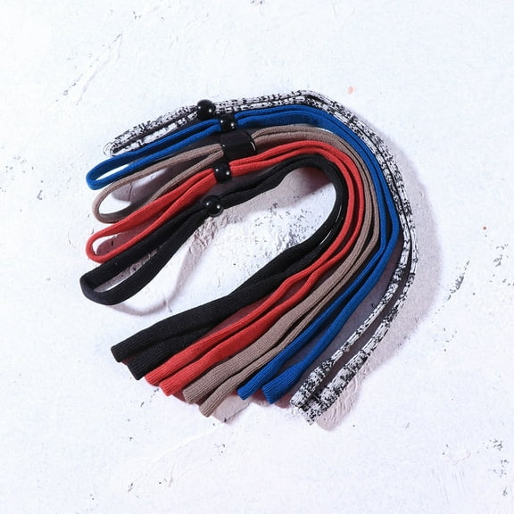 5 Pcs Sunglass Cord Straps Adjustable Glasses Strap Sports Eyewear Retainers Safety Neck Holder Lanyard Band for Kids Women and Men ( Black White Blue Khaki with Diamond Buckle)