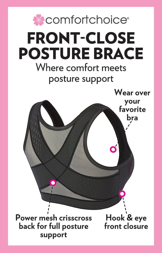 Comfort Choice Women's Plus Size Front Close Posture Brace