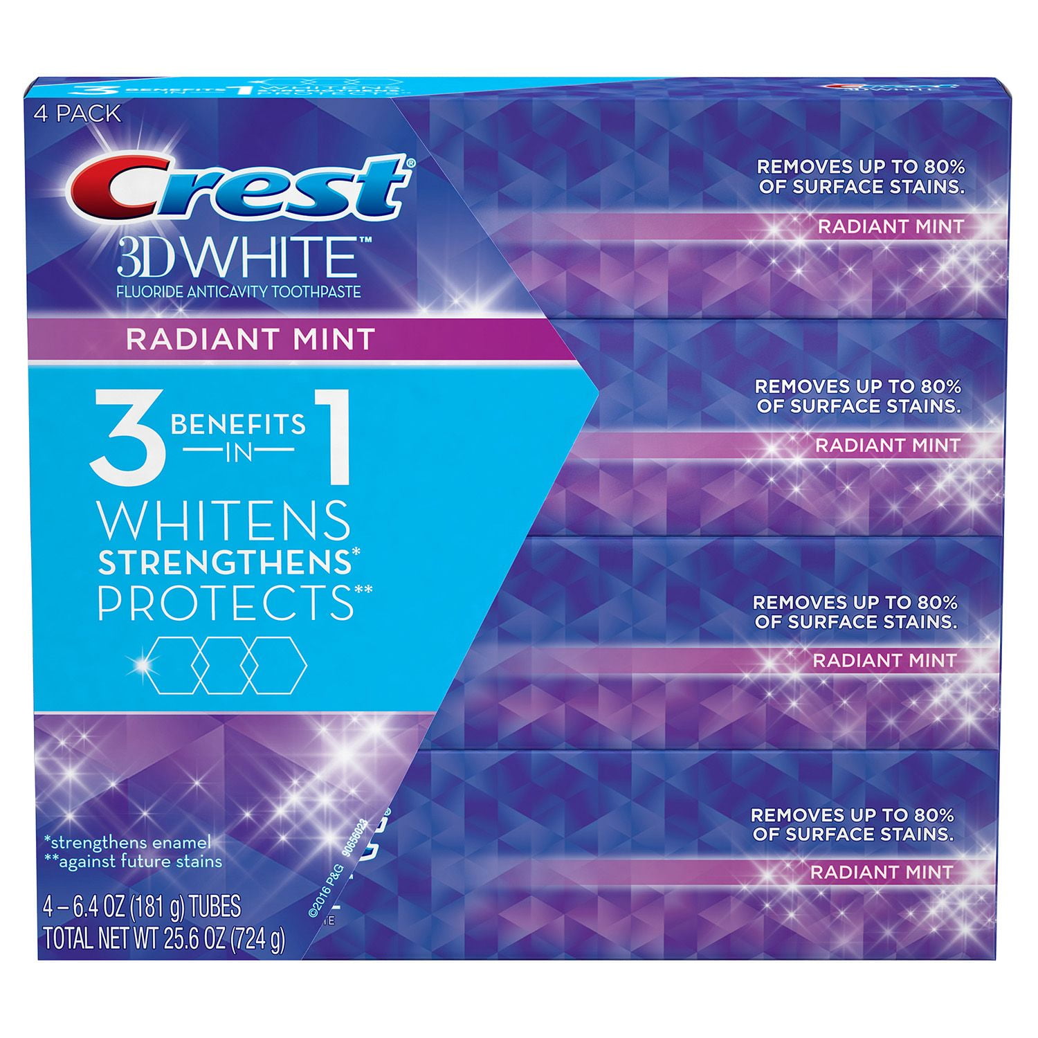 crest 3d white toothpaste 6.4 oz