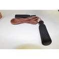 thumbnail image 3 of Amber Fight Gear MMA Boxing Fitness Leather Jump Rope With Foam Handles 8.5 ft, 3 of 13