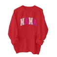 thumbnail image 3 of Njagoc3 Womens Fall Blouses Letter Printed Round Neck Long Sleeve Tops, 3 of 6