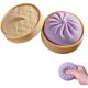 thumbnail image 1 of Squishy antiestrés gigante de dumpling morado, 1 of 7