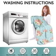 thumbnail image 6 of Wearable Oversized Blanket,Pioneer Flower Floral Print Pattern Wearable Blanket Hoodie for Adults,Cozy Hooded Blankets with Super Pockets,Super Warm Fuzzy Pullover for Women & Men, 6 of 6