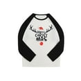 thumbnail image 6 of Family Matching Christmas Pajamas Sets Long Sleeve Elk Print Tops + Plaid Pants or Long Sleeve Patchwork Jumpsuit, 6 of 8