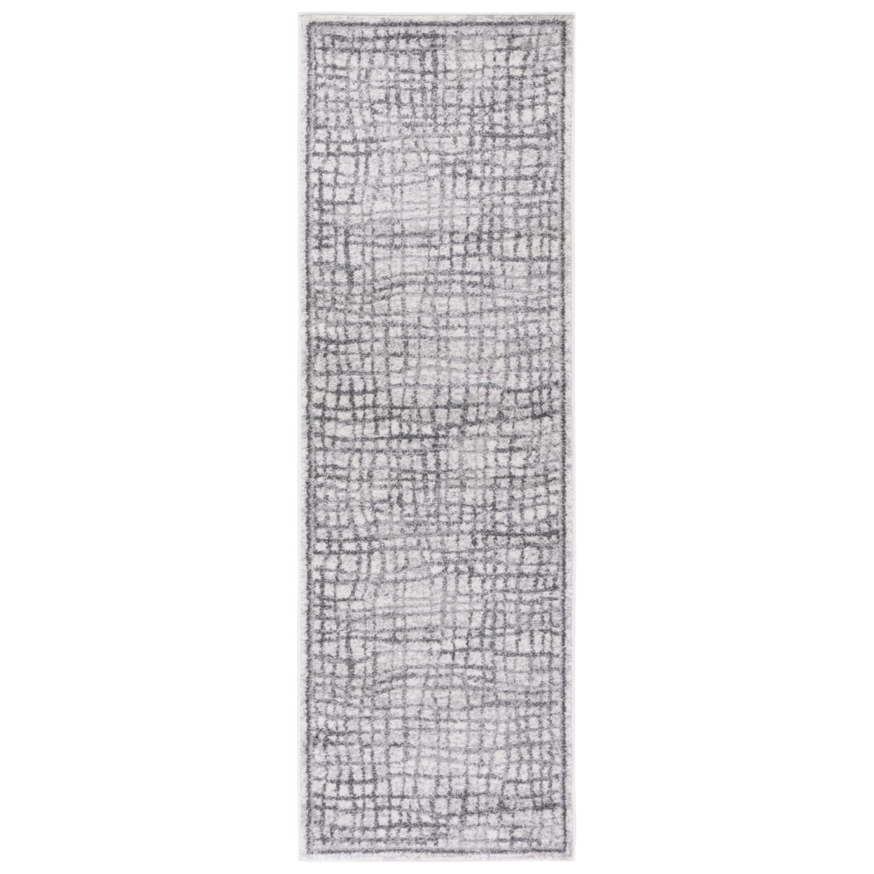 SAFAVIEH Adirondack Vasil Geometric Area Rug, Silver/Ivory, 4' x 6'