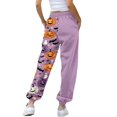 thumbnail image 5 of Purple Women Halloween Pajamas Pants Womens Halloween Pajamas Pants Cute Magical Pajama Soft Long Bottoms Women Fall Pjs S, 5 of 9