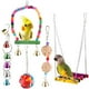thumbnail image 3 of 5 uds. De juguetes coloridos para loros, Juguetes Divertidos para masticar colgantes para decoración del hogar de pájaros, 3 of 12