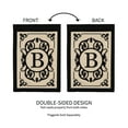thumbnail image 4 of Evergreen Flag Cambridge Chic Letter B Monogram Applique Garden Flag - 12.5" Wide x 18" High, 4 of 5