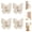 Brown, variant on 4 Pack Rotating Butterfly Adhesive Wall Hooks, Heavy Duty No-Drill 3-Prong Swivel Hangers with 270° Adjustable Wings, Strong Stick-On Organizer for Inner & Outer Corners, Bathroom, Kitchen & Entryway