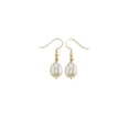 thumbnail image 1 of Aretes Clásicos Perla Cultivada AAA y Oro 14k Sólido, 1 of 4