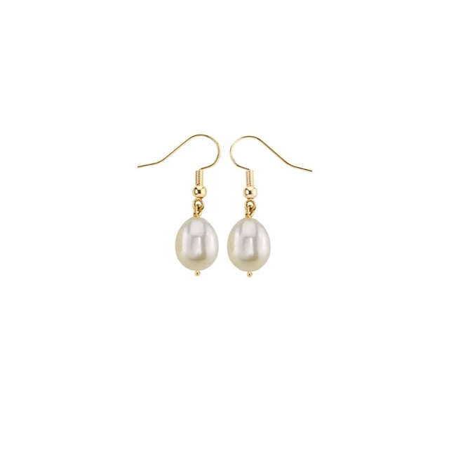 Aretes Clásicos Perla Cultivada AAA y Oro 14k Sólido