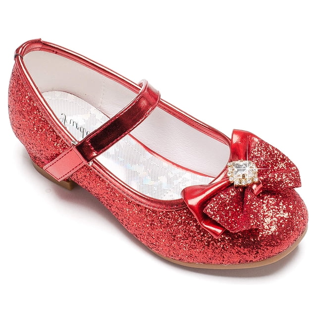 Zapatos planos rojos para niñas, talla 12, de Shoes Furdeour, color rojo, fiesta