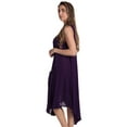 thumbnail image 2 of Riviera Sun Women's Sleeveless Umbrella Dresses - Stylish and Breezy Summer Fashion (Purple With Buttons, 2X), 2 of 3