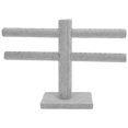 thumbnail image 2 of Flannelette Detachable Earring Holder Jewelry Earring Display Stand Rack OrganizerGray Flannelette, 2 of 8