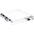 thumbnail image 1 of Plymor Clear Acrylic Square Beveled Display Base, 3" W x 3" D x 0.5" H, 1 of 3