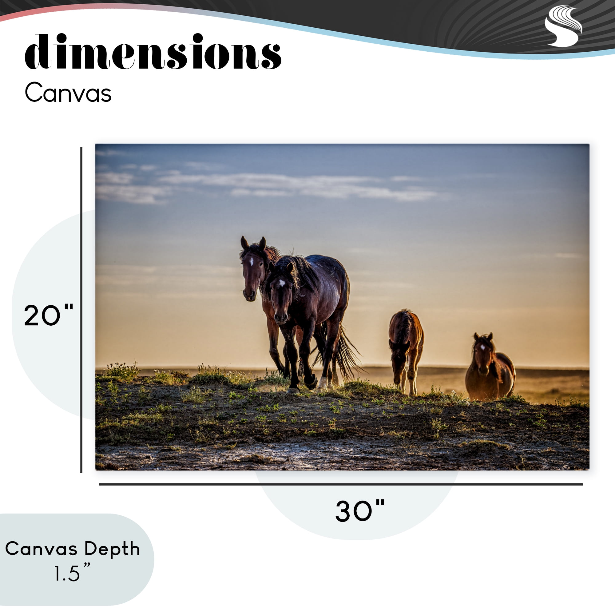 Stupell Industries Horses Coming Home Canvas Wall Art, design by Tim West