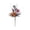 Orange Spider, variant on 18" Halloween Skull Floral Picks – Black Skull Artificial Flowers Branches, Maple Leaf Stems, Spider & Glitter Spiderweb for Home Indoor Party Vase Arrangement Decor