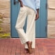 thumbnail image 3 of WILLBEST Pantalones Casuales de Mujer, de Cintura Alta, Acampanados, de Pierna Ancha, Estilo Capri, para Trabajo, de Negocios, Informales, Hasta el Tobillo, con Bolsillos para Uso Diario. Extra Grande, 3 of 5