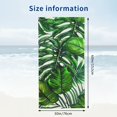 thumbnail image 3 of Palm leaf summer bath towel tropical jungle leaf hand towel soft thin face guest bath towel bathroom decoration home gift 30 * 60 inches, 3 of 8