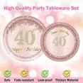 thumbnail image 6 of JESTAR 40th Birthday Party Supplies Plates and Napkins Sets, 96 Pieces, 6 of 6