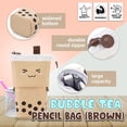 thumbnail image 2 of 61 Piece Kawaii Stationary Set, Aesthetic School Supplies with Brown Pencil Case, Boba Tea Inspired, 2 of 5