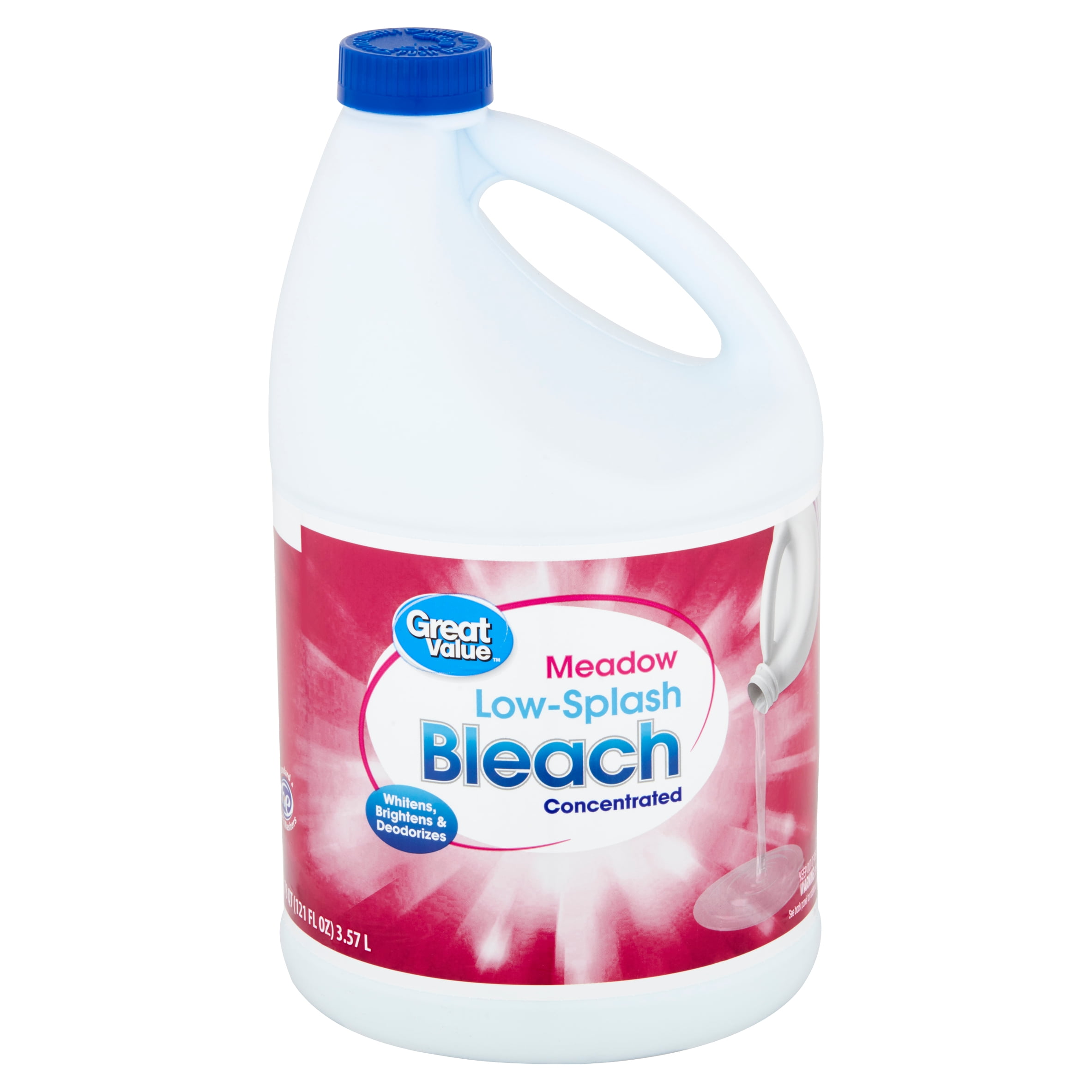 Great Value LowSplash Meadow Concentrated Bleach, 3.78 qt BrickSeek