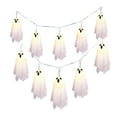 thumbnail image 2 of Nilvkv Halloween Ghost Garland LED String Light Handmade Ghost Light String for Courtyard Party Horror Ghost House Decorations, Halloween Decor, 2 of 6