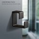 thumbnail image 1 of Manos Estante de almacenamiento de lavabo plegable antioxidante con ganchos de 6 uds para baño (negro), 1 of 6