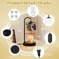 thumbnail image 6 of Candle Warmer Lamp with Timer Dimmer Abstract Geometric Bold Shapes Vibrant Colors Candle Lamp Warmer for Jar Candle with 4 Bulbs Gifts for Women House Warming Gifts, 6 of 8