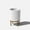 White/Brown, variant on Veradek Mason Series Raised Demi 12" Plastic-Stone Planter with Stand - Black/Black