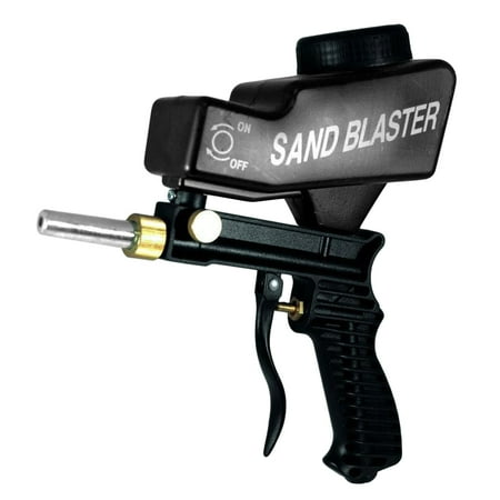 Rust Removal Paint - Anti-rust Sand Blasting Gun Gravity Type Sandblasting Sand Spray Gun Portable Sandblaster Machine for Paint Rust Removal (Black)