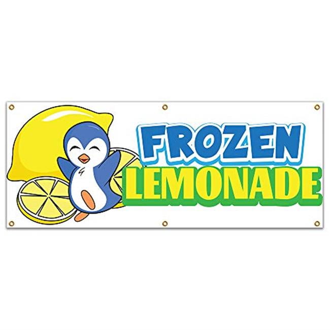 SignMission B-72 Frozen Lemonade19 72 In. Concession Stand Food Truck ...