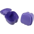 thumbnail image 4 of Dent Art Denture Boxes, Retainer Box Orthodontic Mouth Guard Dental Storage Container/Teeth Storage Box in Violet Color (2), 4 of 6
