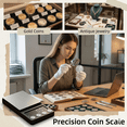 thumbnail image 2 of KIYODEISI Digital Coin Scale 0.01g Accuracy, Jewelers, Pawn Shops, Coin Collectors, Gold & Silver, 500g Capacity Gram Scale, Pocket Size Electronic Smart Scale with Calibration Weight, 2 of 8