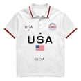 thumbnail image 4 of Trgacdwlo 1776-2026 Men's Polo Shirt 250 Anniversary USA Shirt Letter Flag Print Independence Day Patriotic Big and Tall 4th of July Men's Golf Shirts, 4 of 4