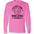 thumbnail image 3 of Inktastic I'm Just a Girl Who Loves Volleyball Long Sleeve T-Shirt, 3 of 5