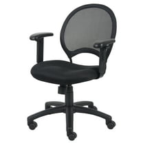 Boss Office Products Mesh Chair With Adjustable Arms